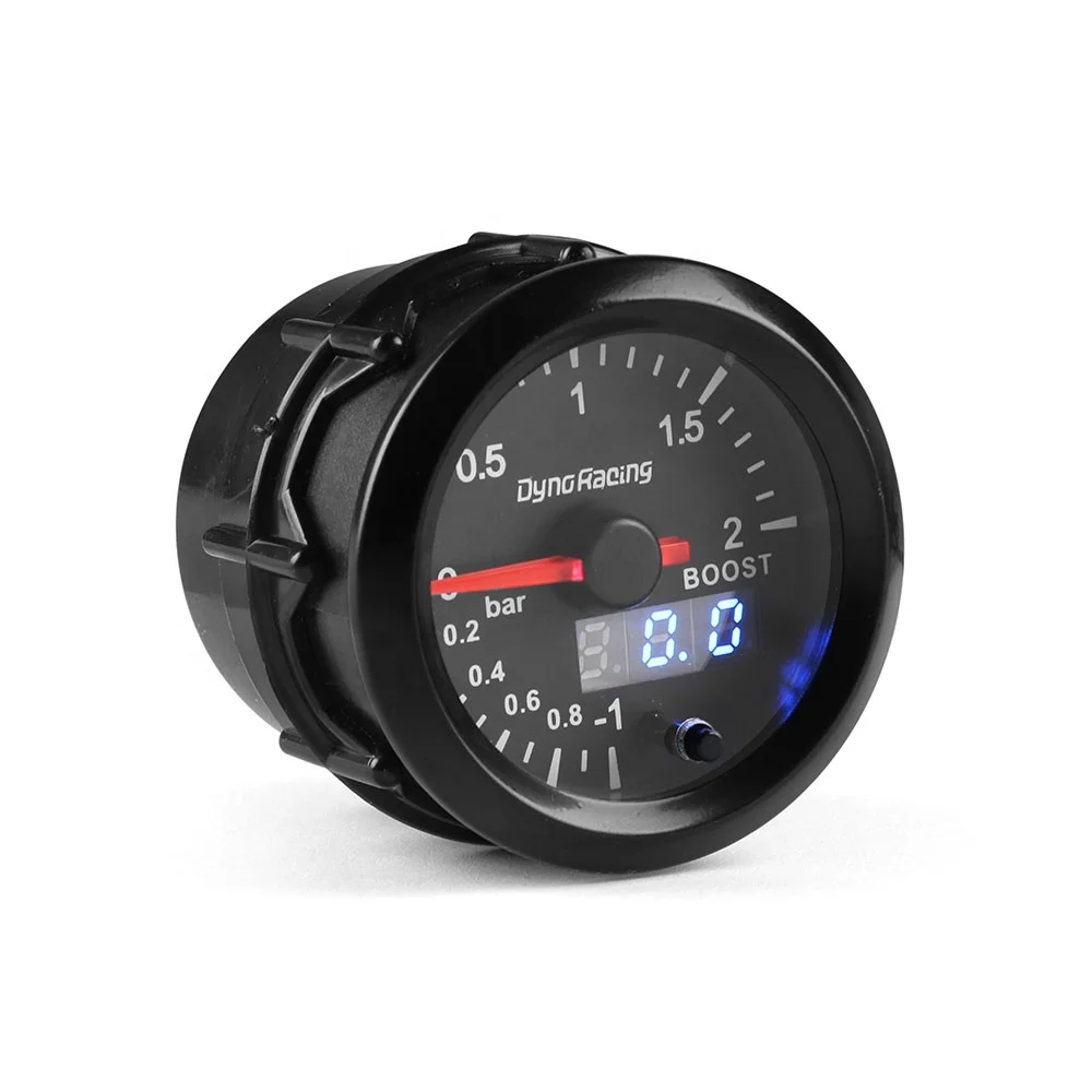 2'' 52mm Meter Boost 7 Colors Led Dual Display Boost Gauge With Stepper Motor Car Meter - Image 3