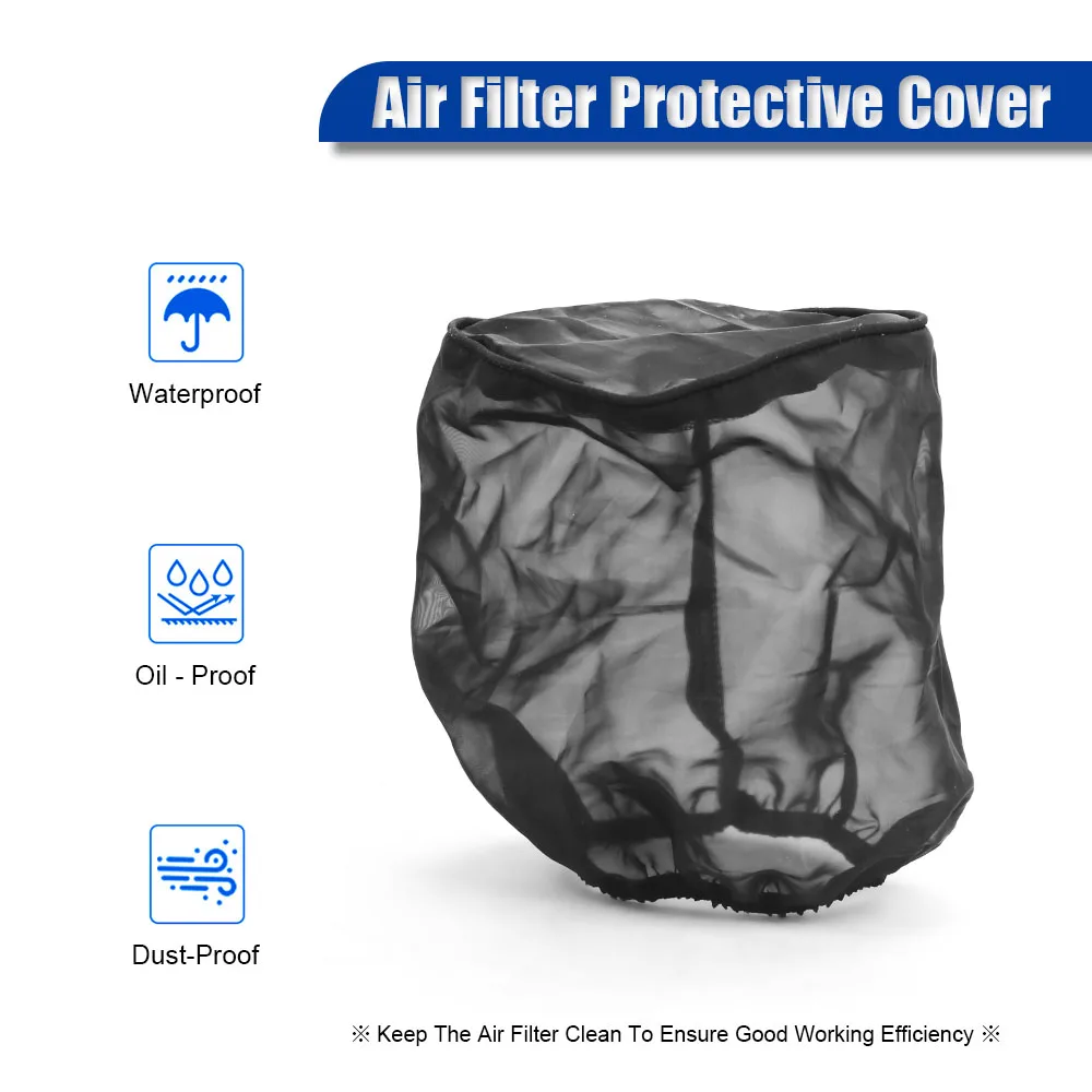 Upgraded Version Air Filter Protective Cover Real Waterproof Oilproof Dustproof for High Flow Air Intake Filters - Image 3