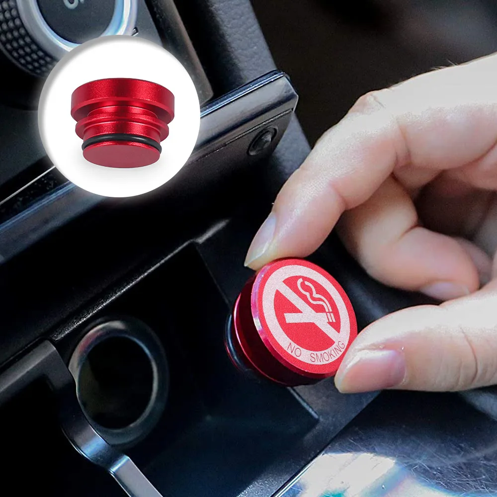 12V Universal Car Cigarette Lighter Button Cover Accessories No Smoking Button Car Cigarette Lighter Plug Delete Plug - Image 6