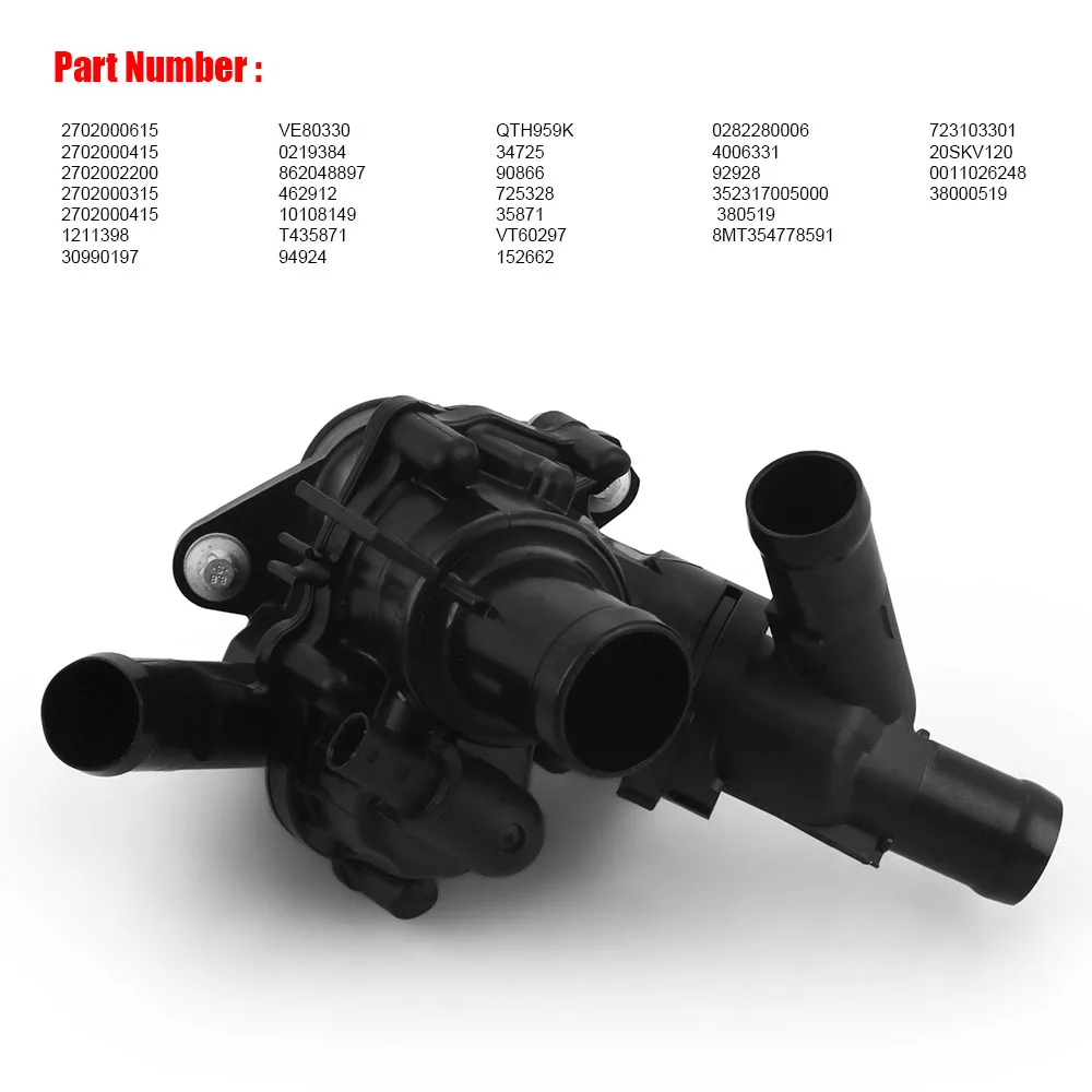 OE 2702002200 2702000315 2702000415 Engine Coolant Thermostat 2702000615 for Mercedes-Benz A220 A45 W176 M270 M133 1.6 2.0 - Image 2