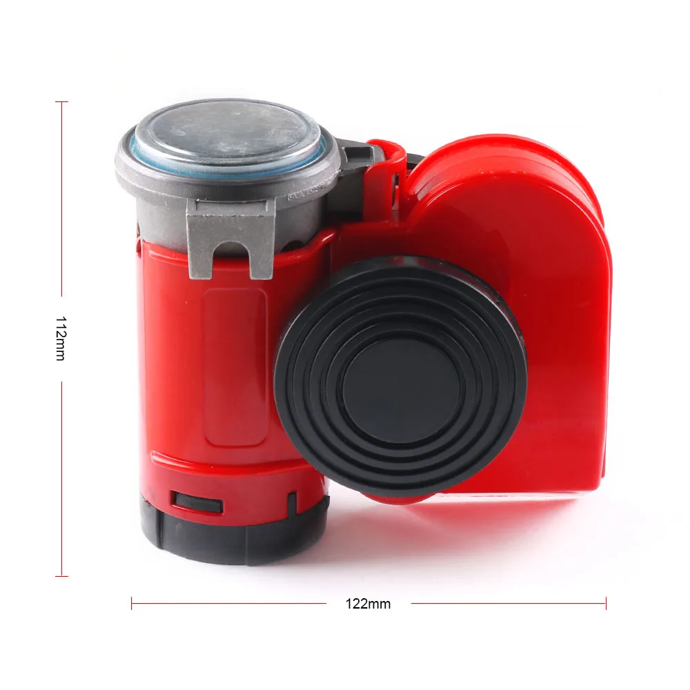 12V 115dB Red Snail Compact Air Horn Air Car Truck Horns 450Hz for Cars Vehicles Motorcycle Boat RV - Image 5