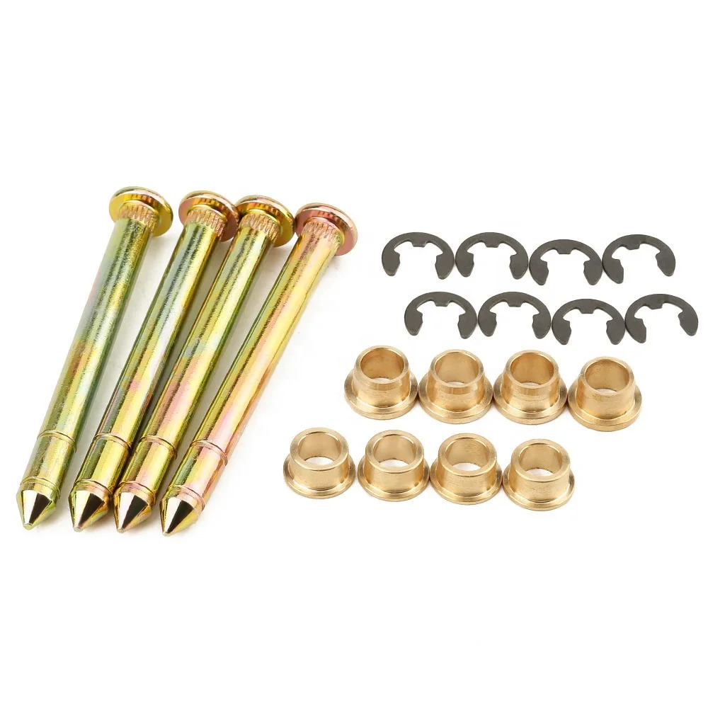 Door Hinge Pins Pin Bushing Repair Kit Aluminum Copper Bolt-On for F150 F250 F350 BX101363