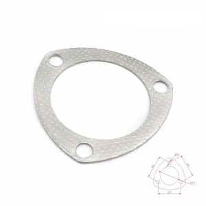 10pcs/lot 3'' Inch 77mm Stainless Steel Exhaust Pipe Gasket to Muffler Gasket Exhaust Gasket