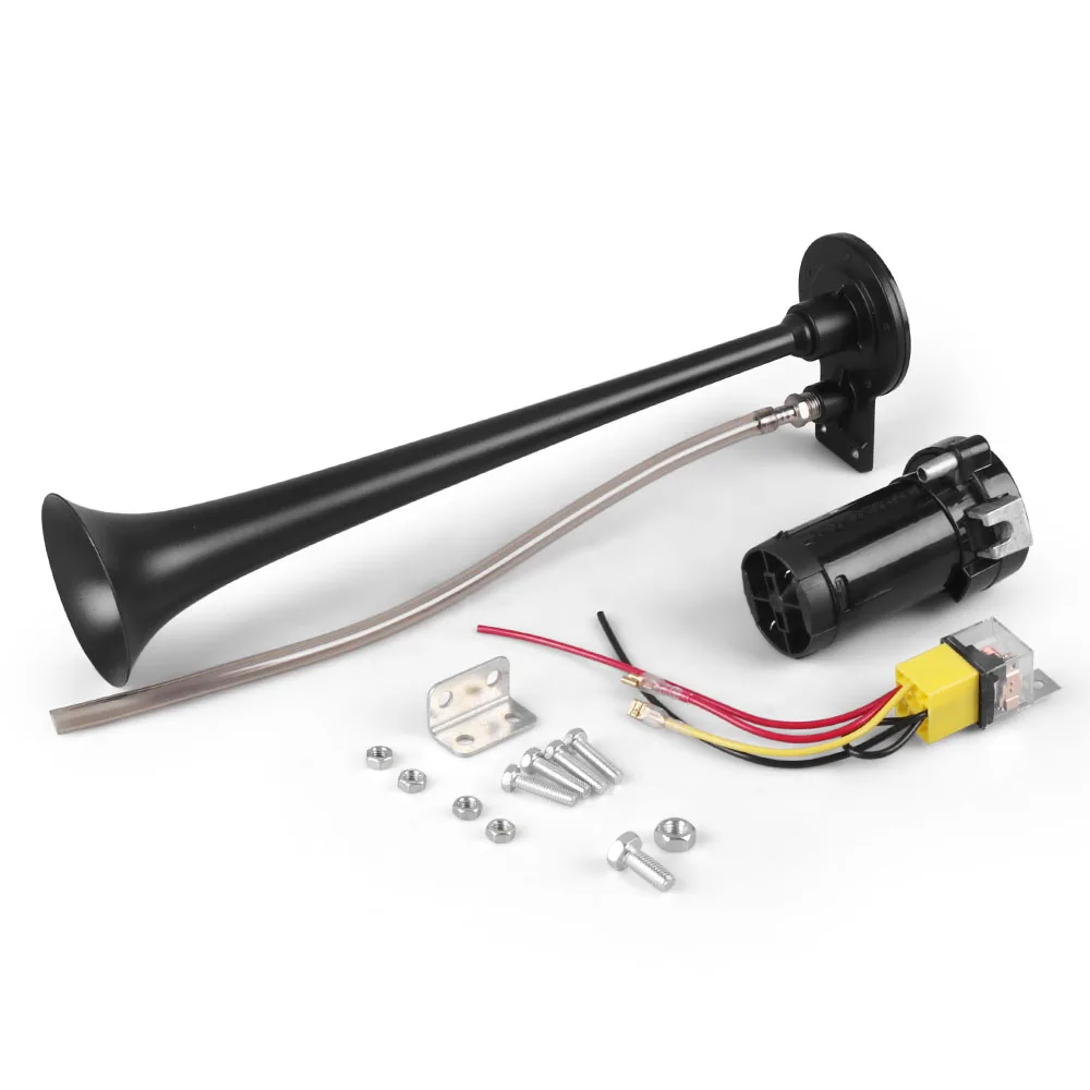 Car Truck Horn Trumpet Sound Signal 12V Air Horn Tweeters Super Loud Metal Universal Single Compressor 180 Hertz Moto Boat - Image 5