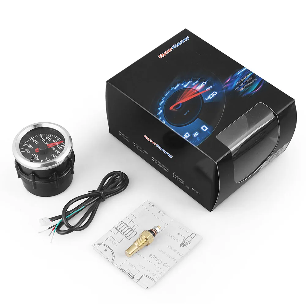 Dynoracing 2'' 52mm 12V Oil Temp Gauge Celsius 7 Colors Pointer Oil Temperature Meter With Stepper Motor - Image 5