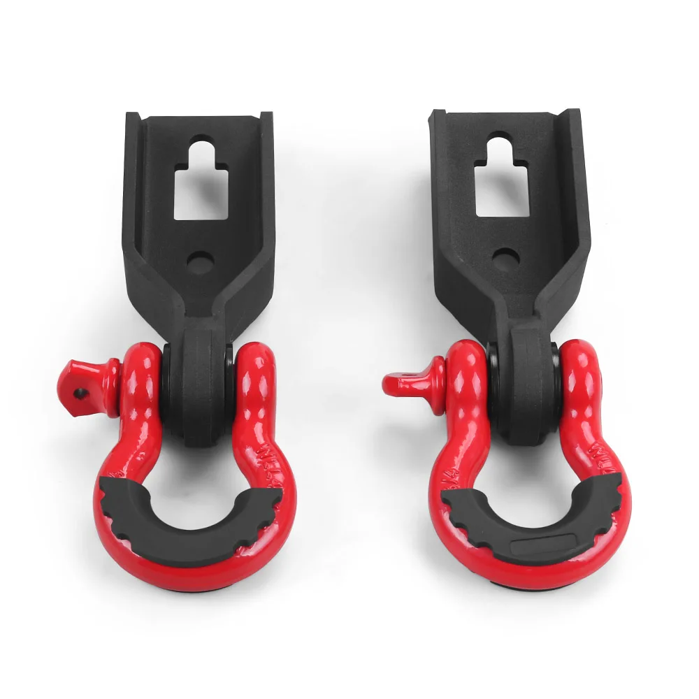 Dynoracing Front Tow Hook 3/4" D-Ring Shackle Mount Kit for Ford F-150 2009-2020
