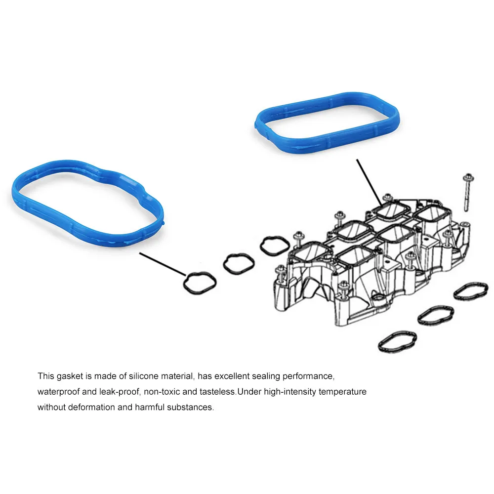 12PCS/SET Intake Manifold Gasket Set Plenum Gasket for Chrysler for Dodge for Jeep Ram 2011-2019 5184562AC 5184331AC MS97204 - Image 4
