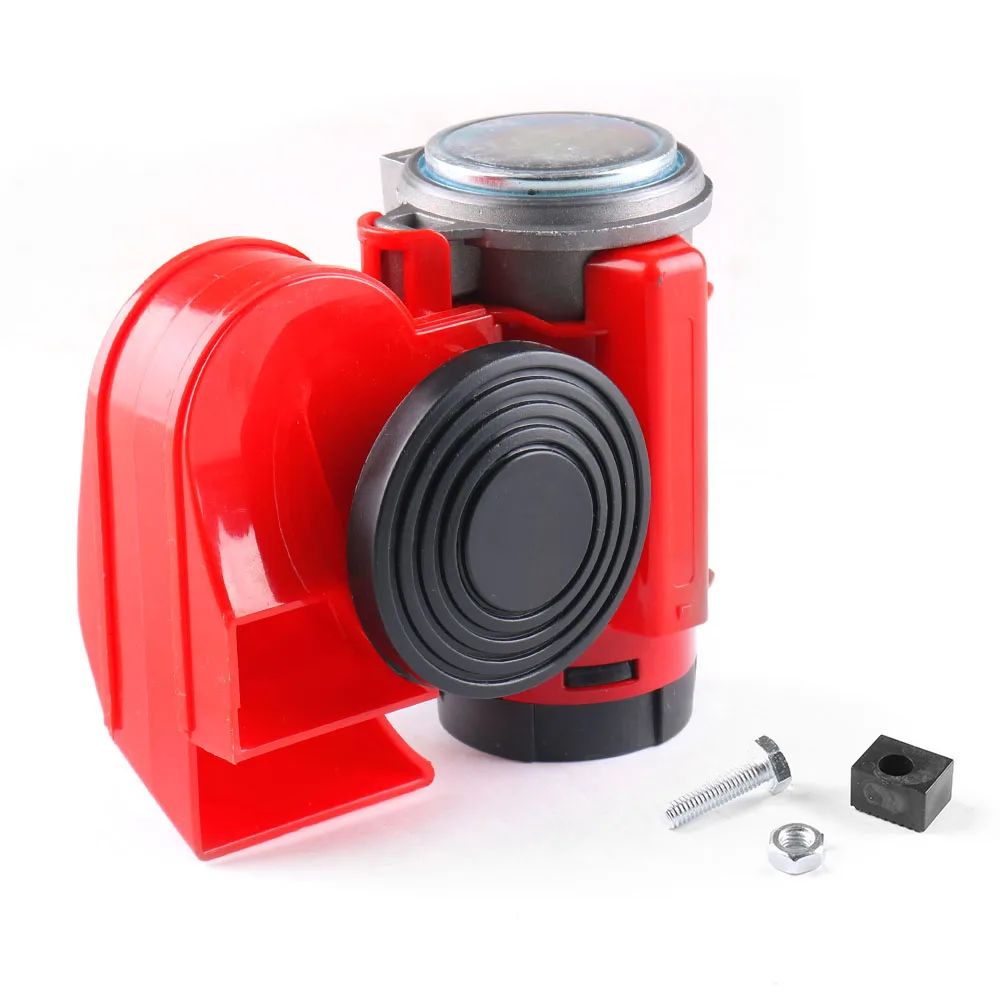 12V 115dB Red Snail Compact Air Horn Air Car Truck Horns 450Hz for Cars Vehicles Motorcycle Boat RV - Image 4