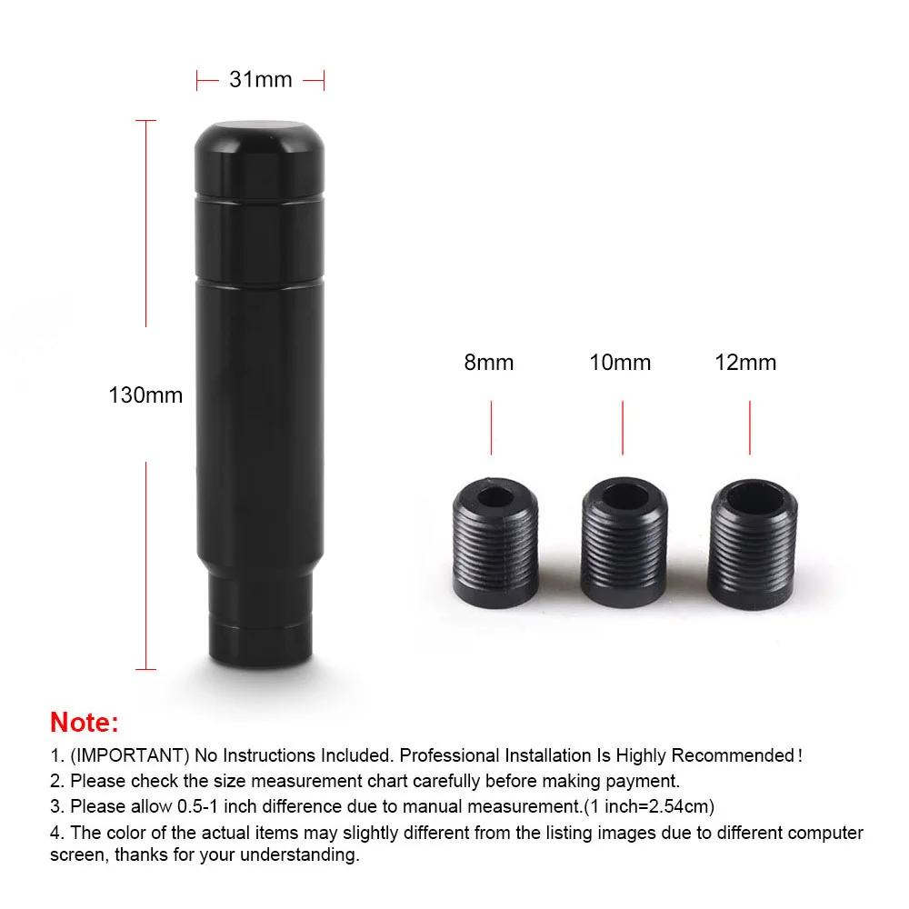 9 Colors Universal 130MM Gear Shift Knob Manual Transmission Aluminum Shifter Lever Knob - Image 6