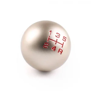 Universal Racing 5 /6 Speed Gear Shift Lever Manual Automatic Light Gold Ball Shape M10*1.5 Shift Knob