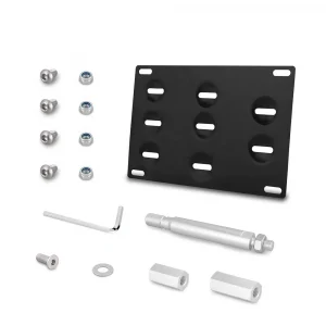 Front Bumper Tow Hook License Plate Mount Bracket Holder for 13-on Toyota GT86 for Subaru BRZ for Scion FR-S for 15-on WRX STI