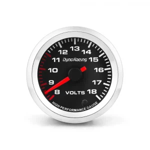 Dynoracing 2'' 52mm Car Voltmeter 8-18 Volt Gauge 7 Colors Pointer Voltage Meter With Stepper Motor