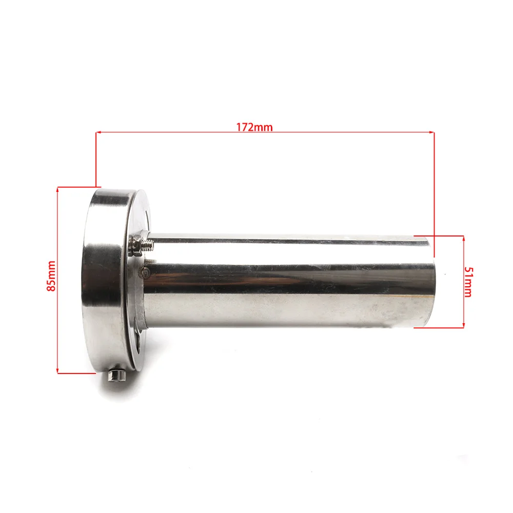 Car Stainless Chrome Exhaust Muffler Silencer Universal Adjustable 85mm 3.5" /98mm 4'' /110mm 4.5'' BX101073 - Image 5