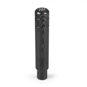 Dynoracing Carbon Black 5 SPEED Universal 180MM Aluminum Gear Shift Knob for Manual Transmission with M8/M10/M12 Thread Adapters