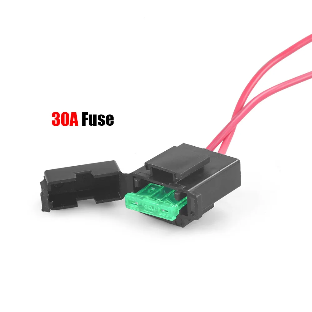 Universal 12V Car Truck Air Horn Wires & Relay Kit 12V 40A Cable Kits for Car Truck Relay Fuse - Image 3