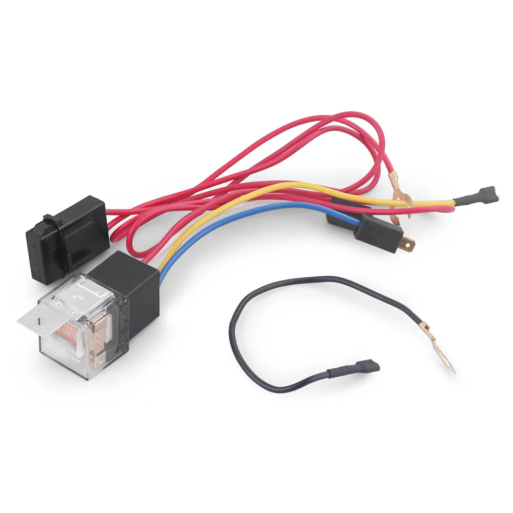 Universal 12V Car Truck Air Horn Wires & Relay Kit 12V 40A Cable Kits for Car Truck Relay Fuse