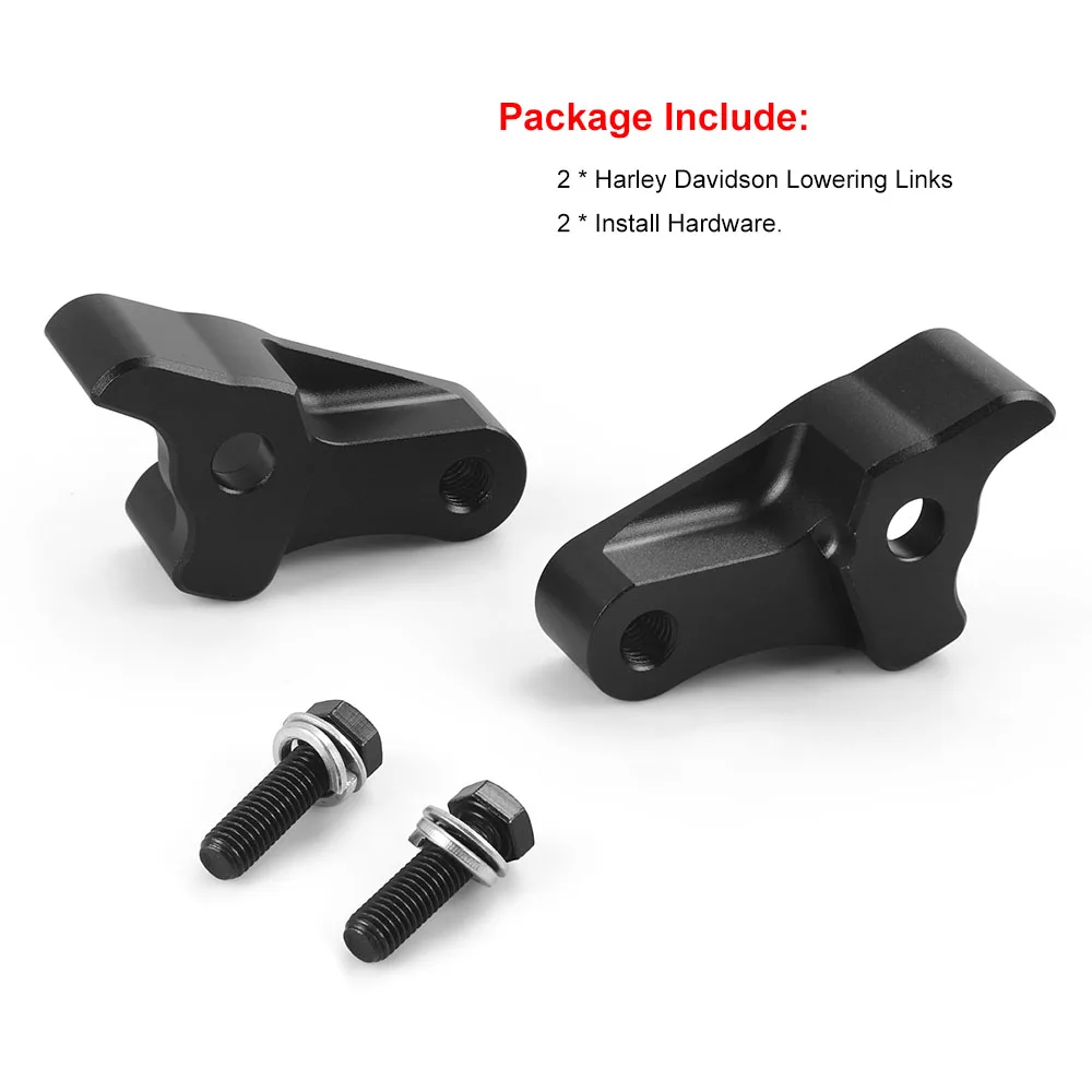 2 Inch Lowering Blocks Kit for Harley Davidson 2002-2023 Touring Street Glide Rear Slam (For Harley/Davidson Touring Models) - Image 4