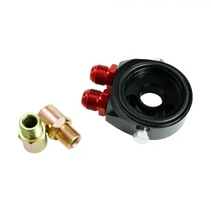 Car Aluminum Universal Oil Filter Sandwich Adapter for Oil Cooler Plate Kit AN8/AN10
