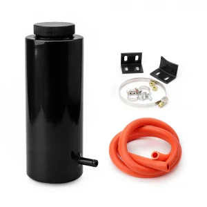 New Universal Can Cylinder Radiator Overflow Reservoir 800ML Coolant Tank with 6061-T6 Aluminum Alloy and Oil Catch Tank