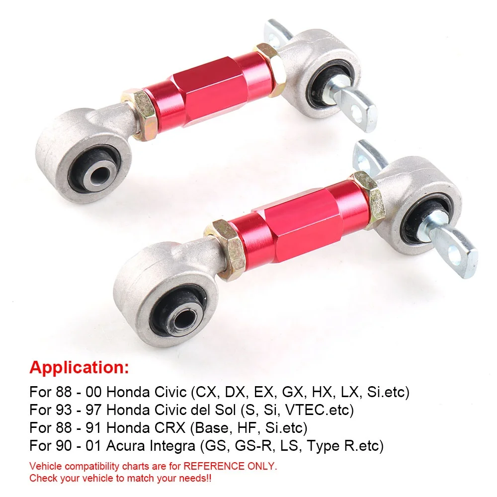 Rear Camber Arm Kit Rear Camber Car Rear Camber Kit for Honda Acura Civic Integra CRX - Image 3
