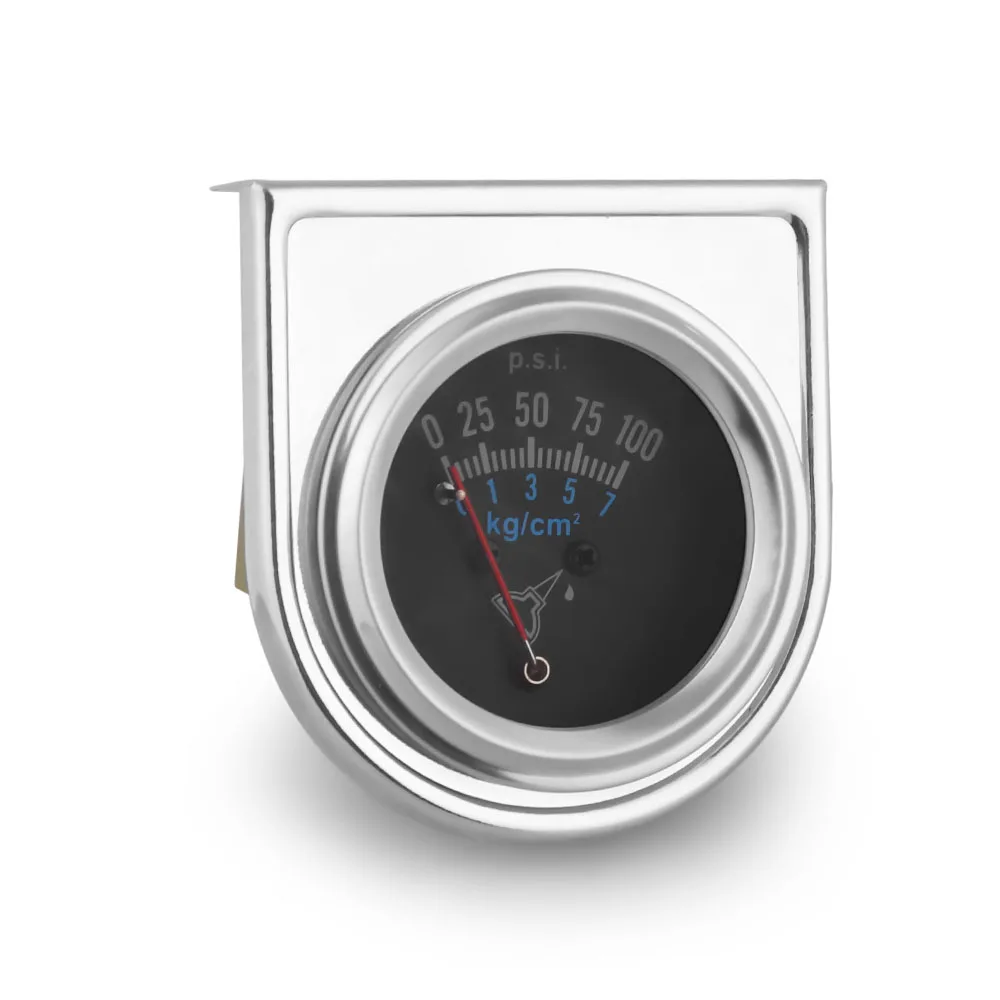New Dynoracing 52mm Mechanical Oil Pressure Gauge 0-100PSI/1-7kg/cm for Cars Model BX102847 - Image 3