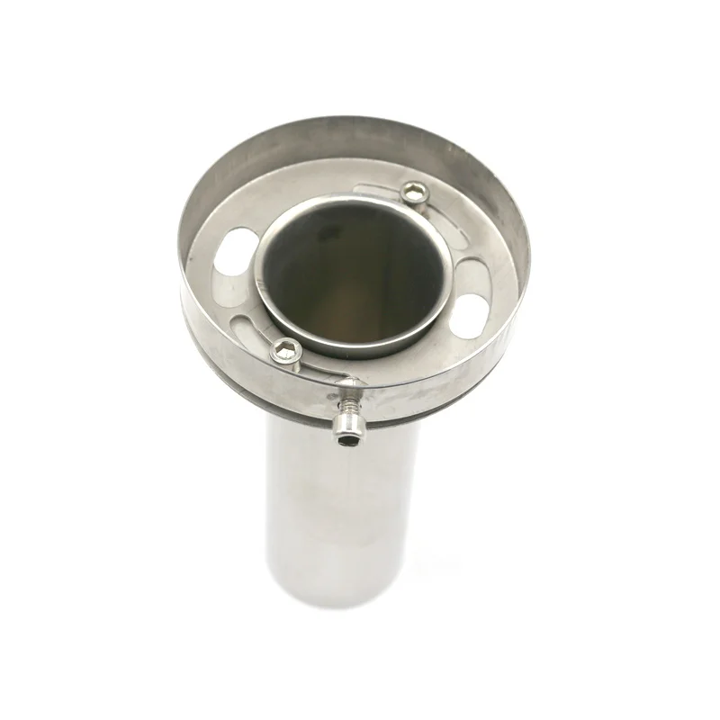 Car Stainless Chrome Exhaust Muffler Silencer Universal Adjustable 85mm 3.5" /98mm 4'' /110mm 4.5'' BX101073