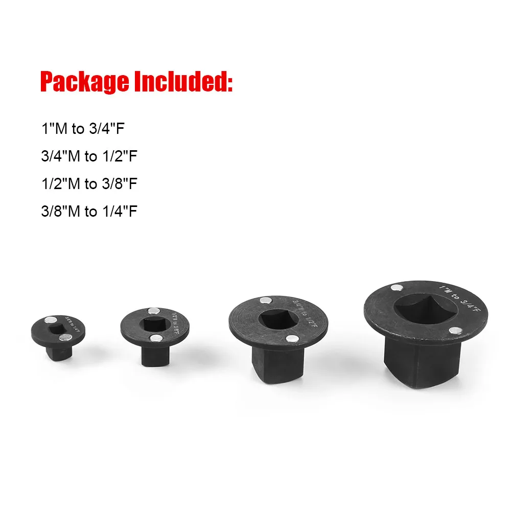 Low Profile Impact Socket Adapter Drive Reducing 1" to 3/4",3/4" to 1/2", 1/2" to 3/8", 3/8" to 1/4" Designed for Tight Spaces - Image 4