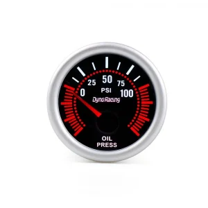 2'' 52Mm Universal Smoke Lens 0-100Psi 12V Led Oil Pressure Gauge With Oil Press Sensor Car Gauge