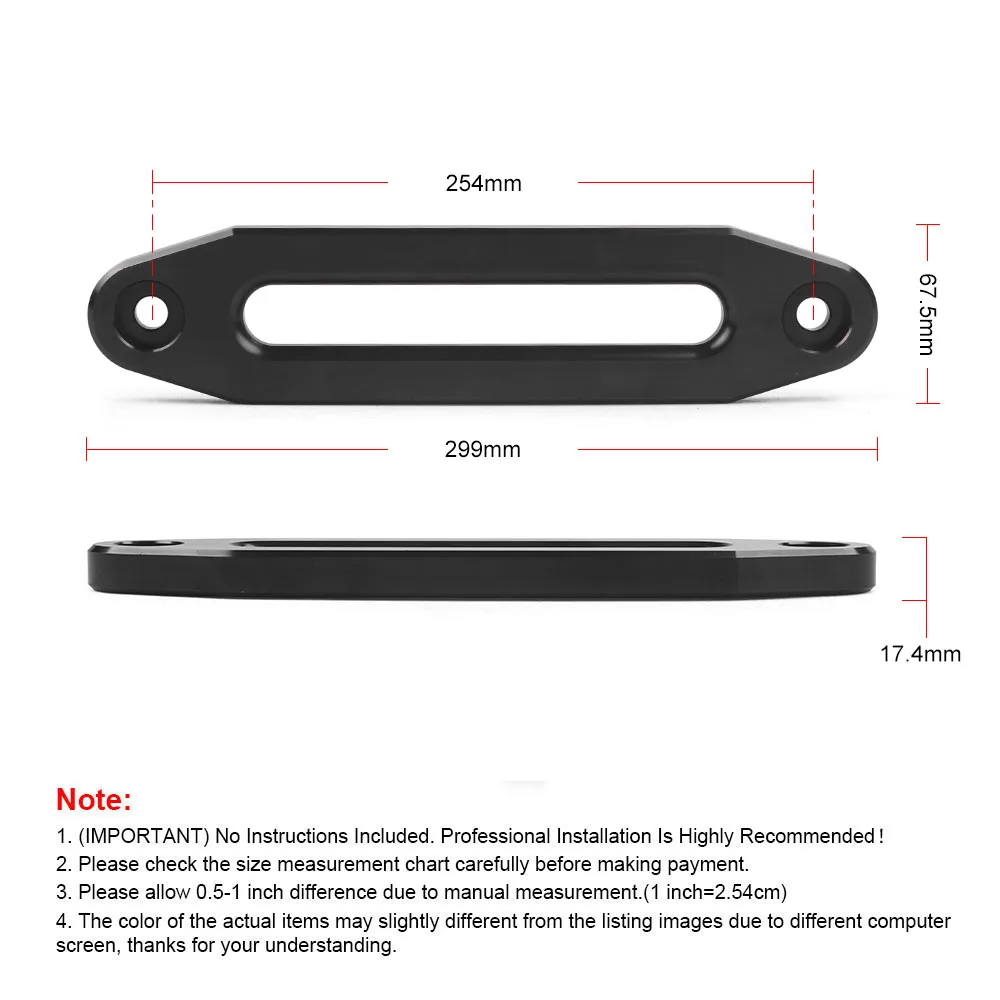 Aluminum Hawse Fairlead for ATV UTV Synthetic Winch Rope Cable Guide - Image 6