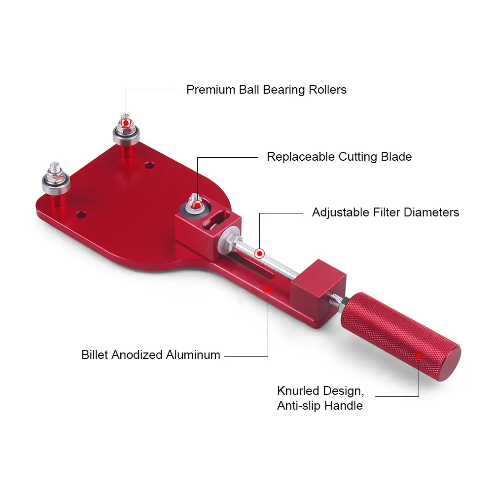 Oil Filter Cutter Tool 77750 Aluminum Alloy High Quality Cutting Auto Accessories Filter Cutting Range 2 3/8 Inch-5 Inch - Image 4