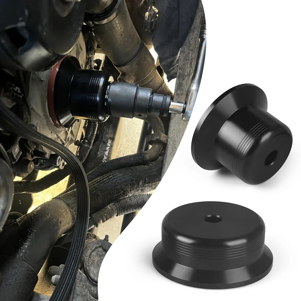 Front and Rear Main Crankshaft Seal Driver Kit for Duramax Diesel for GM 6.6L 2001-2016 Aluminum Black - Image 6