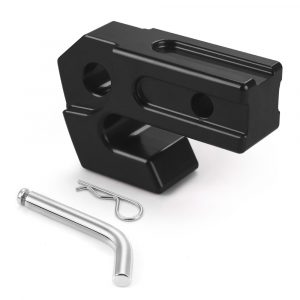 2" Towing Hitch Receiver Skid Protection 45000 Lbs for 3/4" D-Ring or Soft Shackle for Off-Road Trucks SUV Towing Recovery