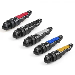 Universal Aluminum Motorcycle Rear Passenger Foot Pegs Pedals Footrest Scooter Footpeg Motorbike Pedal Modification