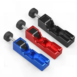 Dynoracing Universal Aluminum Spark Plug Gap Tool Feeler Gauge for 10mm/12mm/14mm/16mm Spark Plugs-Red/Blue/Black 6-Year