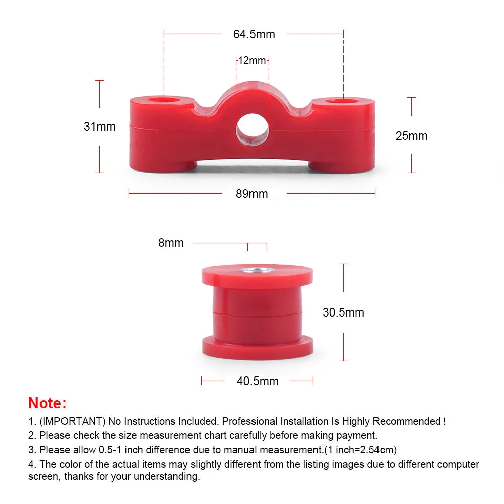 Manual Suspension Transmission Shifter Linkage Stabilizer Bushing for D Series 88-00 Honda Civic Del Sol CRX BX102485 - Image 6