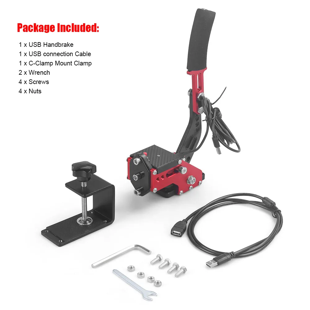 USB Handbrake SIM Universal PC Racing Games Hand Brake for PS4/PS5 Logitech G29 Auto Brake Parts - Image 4