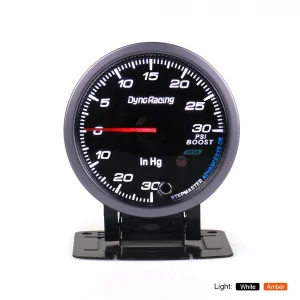 60MM Peak Function High Speed Led 30~30 Psi Boost Gauge for Turbo Meter