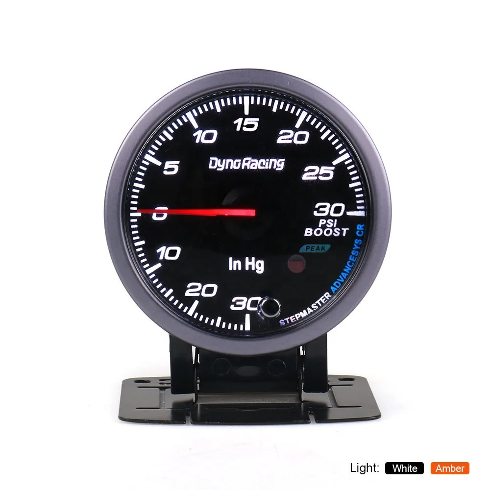 60MM Peak Function High Speed Led 30~30 Psi Boost Gauge for Turbo Meter