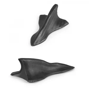 10PCS Universal Rear Roof Shark Fins Spoiler Wing Kit Car Roof Spoiler Bumper Spoiler Shark Fin Diffuser Vortex Generator
