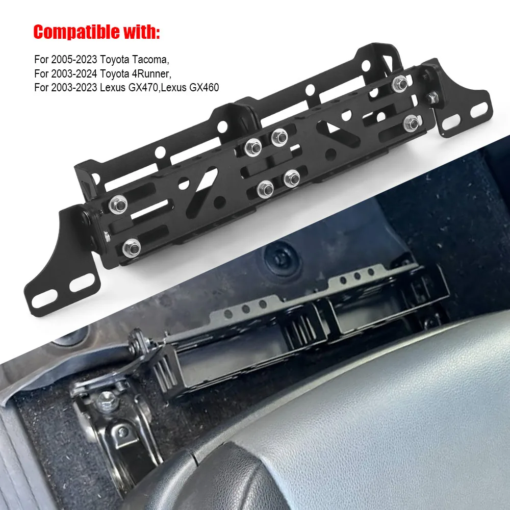 Multifunction Tactical Organizer Front Seat Brackets with Storage Tray Rigid Panel Mounts for Toyota Tacoma 4Runner for Lexus - Image 5