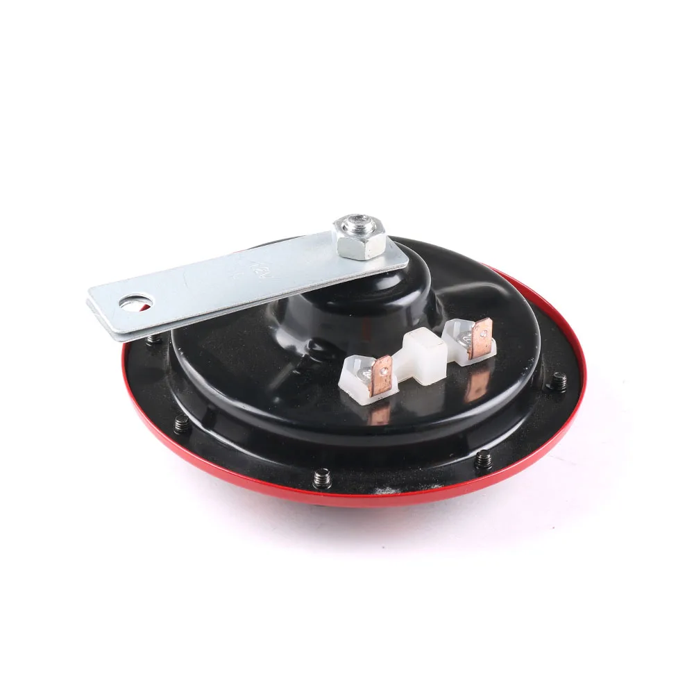 2pcs 12V 115dB Hella Super Loud Compact Electric Blast Tone Air Horn Kit for Motorcycle Car Red/Black - Image 6