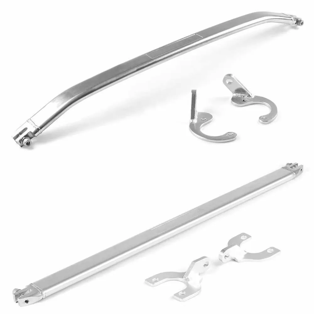 2 in 1 Front and Rear Strut Tie Bar for 92-00 Civic EG EK/93-97 Del Sol/94-01 Integra DC2 - Image 2