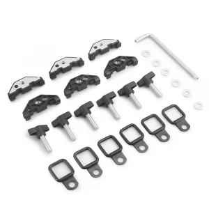 Hard Top Retainer Nut with Clip New Metal Quick Removal Fastener Thumb Screws D Ring Tie Anchors for Wrangler JK 07-18