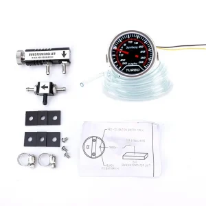 Car 2"52mm Turbo Boost Gauge PSI+Adjustable Turbo Boost Controller Kit 1-30 PSI IN-CABIN Gauge Meter