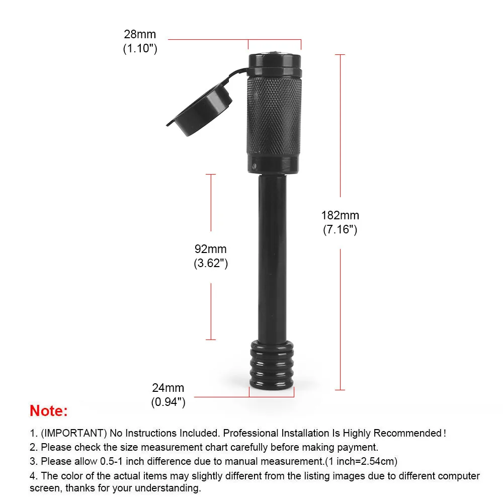 Trailer Hitch Lock 5/8inch Steel Towing Hitch Receiver Lock Anti-Theft Waterproof for 2inch Receiver Pin Lock for RV Truck Keys - Image 3