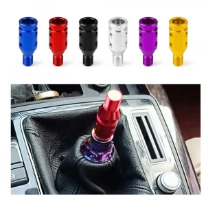 Universal Aluminum Alloy Car Manual Adapter Gear Shift Knob for M10x1.5/M12x1.25 Thread