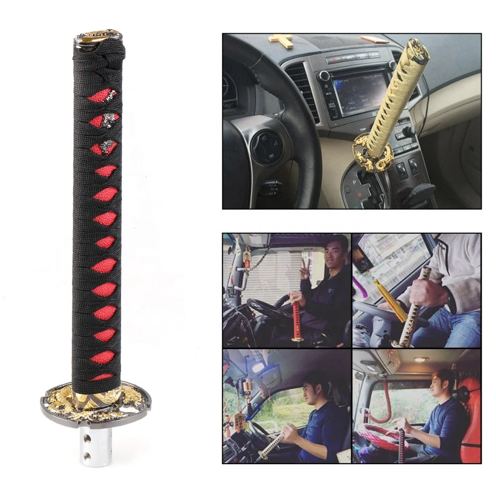 Universal 260MM JDM Katana Shifter Samurai Sword Shift Knob With Adapters Gear Shift Knob - Image 3