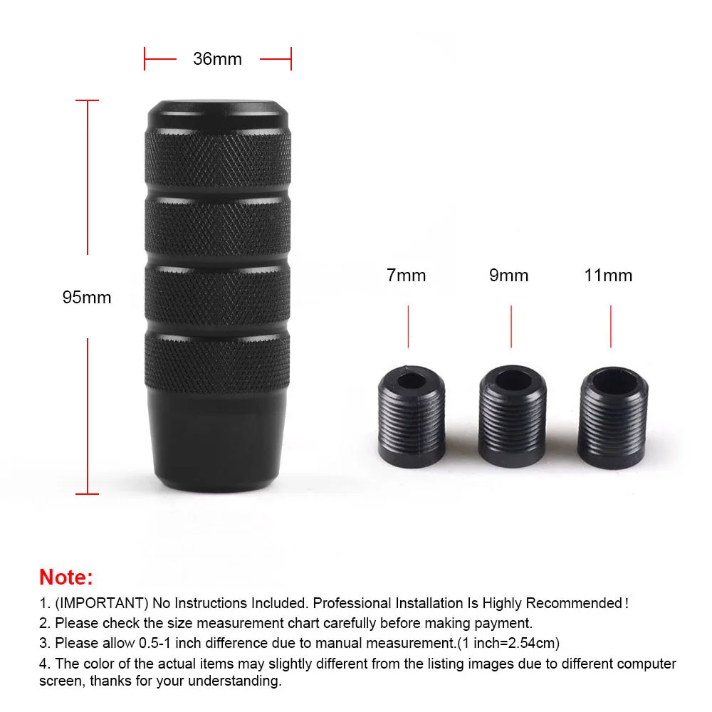 Universal 95MM Non-Slip Foldable Gear Shift Knob Manual Transmission Aluminum Knurled Shifter Lever ISO9000 Certified - Image 3