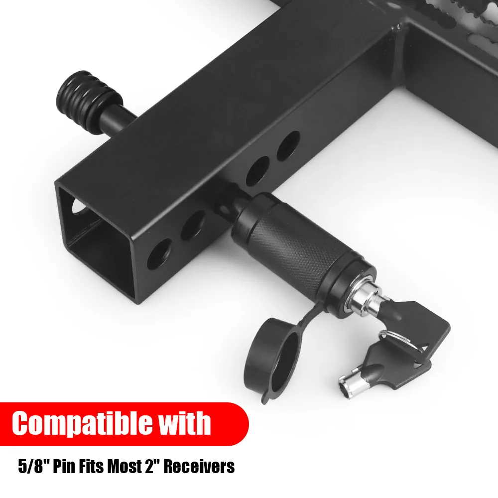 Trailer Hitch Lock 5/8inch Steel Towing Hitch Receiver Lock Anti-Theft Waterproof for 2inch Receiver Pin Lock for RV Truck Keys - Image 5