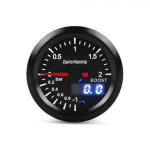2'' 52mm Meter Boost 7 Colors Led Dual Display Boost Gauge With Stepper Motor Car Meter